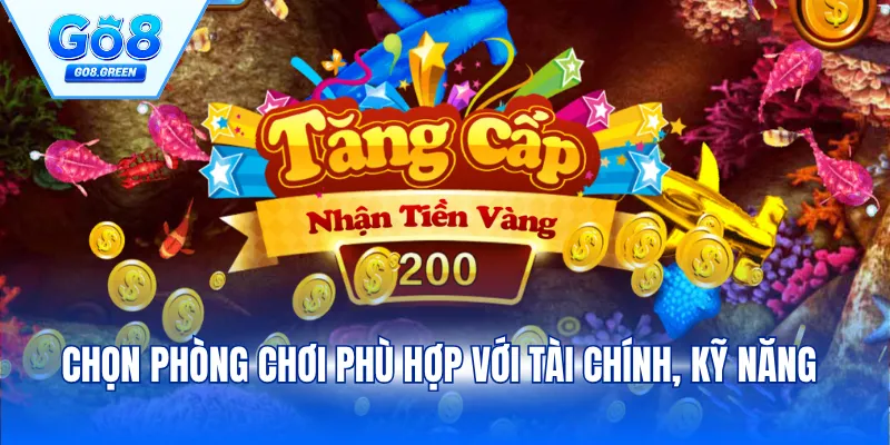 Chọn phòng chơi phù hợp với tài chính, kỹ năng